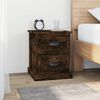 vidaXL Bedside Cabinets 2 pcs Smoked Oak 39x39x47.5 cm Engineered Wood
