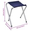vidaXL Foldable Camping Table Set with 4 Stools Height Adjustable 120 x 60 cm
