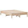 vidaXL Bed Frame without Mattress 135x190 cm Solid Wood Pine