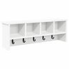 vidaXL Wall-Mounted Coat Rack Wall-Mounted White 75 x 16 x 26 cm