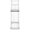 vidaXL Greenhouse with Base Frame Silver 169x58x202 cm Aluminium