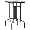 vidaXL Side Table | Black and White | Iron | Small | Durable | Mosaic Side Table