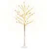 vidaXL LED White Birch Tree Warm White 72 LEDs 150 cm