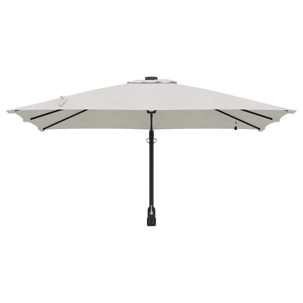 vidaXL Garden Parasol Sand 248.5 x 247.5 x 160 cm Polyester and Steel