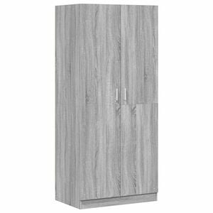 vidaXL Wardrobe Grey Sonoma 80x52x180 cm Engineered Wood