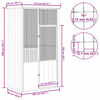 vidaXL Bird Cage Grey 115x78x200 cm Galvanised Steel