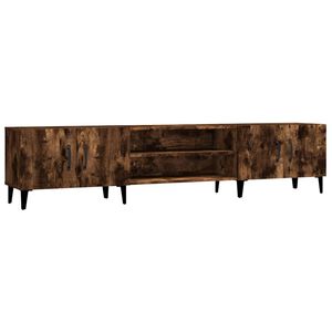 vidaXL TV Cabinet Smoked Oak 180x31,5x40 cm Engineered Wood