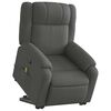 vidaXL Stand up Massage Recliner Chair Dark Grey Fabric