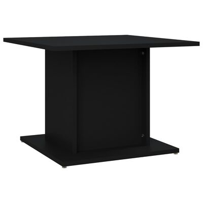 vidaXL Coffee Table Black 55.5x55.5x40 cm Engineered Wood