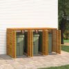 vidaXL Triple Garbage Bin Shed 210x89x117 cm Solid Wood Acacia