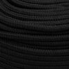 vidaXL Work Rope Black 8 mm 100 m Polyester
