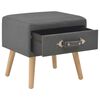 vidaXL Bedside Cabinets 2 pcs Dark Grey 40x35x40 cm Fabric
