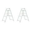 vidaXL Garden Trellises for Climbing Plants 2 pcs A-Frame Steel