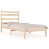 vidaXL Bed Frame | Brown | Solid pine wood | 90 x 190 cm | Bed Frame