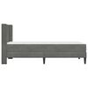 vidaXL Bed Frame with Mattress Dark Grey 90 x 190 cm Velvet