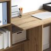 vidaXL Desk Artisan Oak 131.5 x 50 x 106.5 cm Engineered Wood