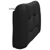 vidaXL Headboard Cushion "Hvar" Black 137 cm Double Faux Leather