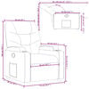 vidaXL Recliner Chair Light Grey Fabric
