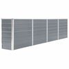 vidaXL Raised Garden Bed | Grey | Galvanised steel | Large | Durable