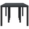 vidaXL Garden Dining Table Anthracite 250 x 100 x 73 cm Poly Rattan