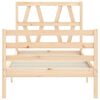 vidaXL Bed Frame without Mattress Single Solid Wood
