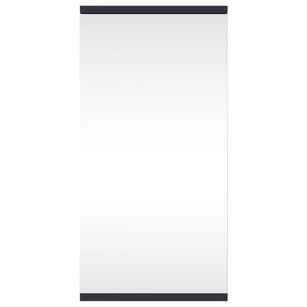 vidaXL Corner Bathroom Mirror Cabinet Grey 30x24x60 cm