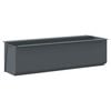 vidaXL Flower Boxes for Euro Pallets 12 pcs Grey 36x13.5x9.5 cm PP