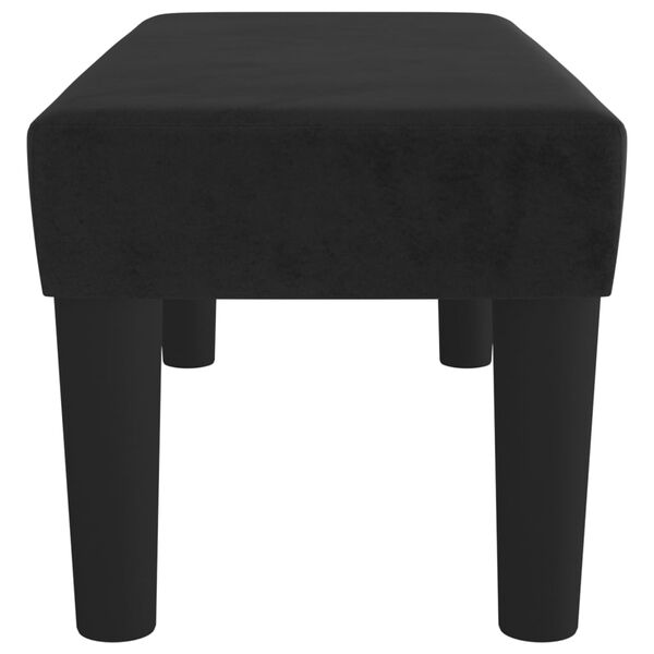 vidaXL Bench Black 70x30x30 cm Velvet