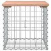 vidaXL Garden Bench Gabion Design 43x44x42 cm Solid Wood Douglas