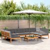 vidaXL 6 Piece Garden Pallet Sofa Set with Cushions Solid Wood Acacia