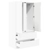vidaXL Bathroom Cabinet White 79.5 x 49 x 156 cm Engineered Wood
