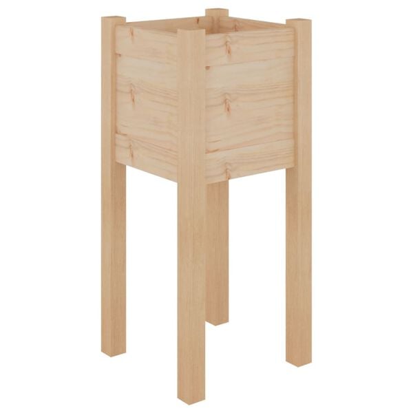 vidaXL Garden Planter 31x31x70 cm Solid Pinewood