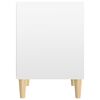 vidaXL Bedside Cabinets 2 pcs High Gloss White 40x35x50 cm