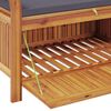 vidaXL Garden Storage Bench with Cushion 91 cm Solid Wood Acacia