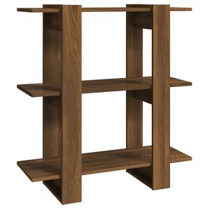vidaXL Book Cabinet | Brown Oak | Engineered Wood | Medium | Book Cabinet