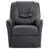 vidaXL Reclining Chair Grey Faux Leather