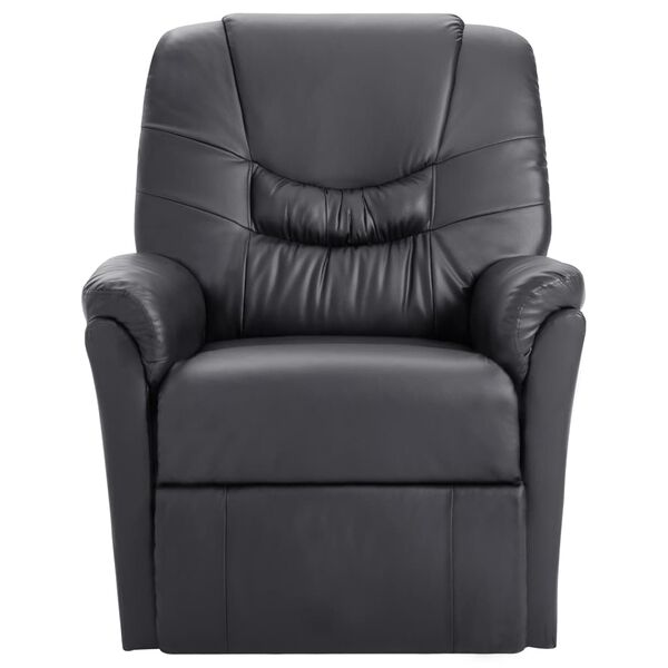 vidaXL Reclining Chair Grey Faux Leather