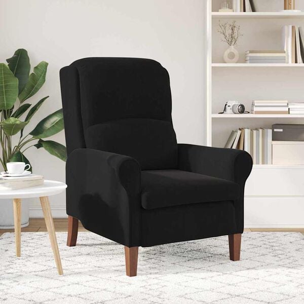 vidaXL Armchair Black 76 x 94 x 102 cm Velvet