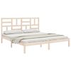 vidaXL Bed Frame without Mattress Solid Wood 180x200 cm Super King