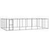 vidaXL Outdoor Dog Kennel Steel 33.88 m&sup2;