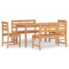 vidaXL 5 Piece Garden Dining Set Solid Wood Teak