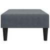 vidaXL Footstool Dark Grey 77x55x31 cm Velvet