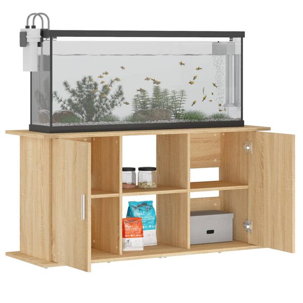 vidaXL Aquarium Stand Sonoma Oak 121x41x58 cm Engineered Wood