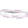 vidaXL Bed Frame without Mattress with LED Lights White 90x190 cm Single