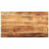 vidaXL Table Top 100x60x2,5 cm Rectangular Solid Wood Rough Mango