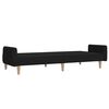 vidaXL 2-Seater Sofa Bed Black Fabric