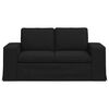 vidaXL Sofa Black 162 x 80 x 82 cm Fabric