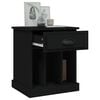 vidaXL Bedside Cabinets 2 pcs Black 43x36x50 cm