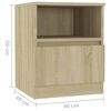 vidaXL Bed Cabinets 2 pcs Sonoma Oak 40x40x50 cm Engineered Wood