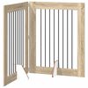 vidaXL Foldable Dog Gate with Stands 2 pcs Sonoma Oak 160.5 cm
